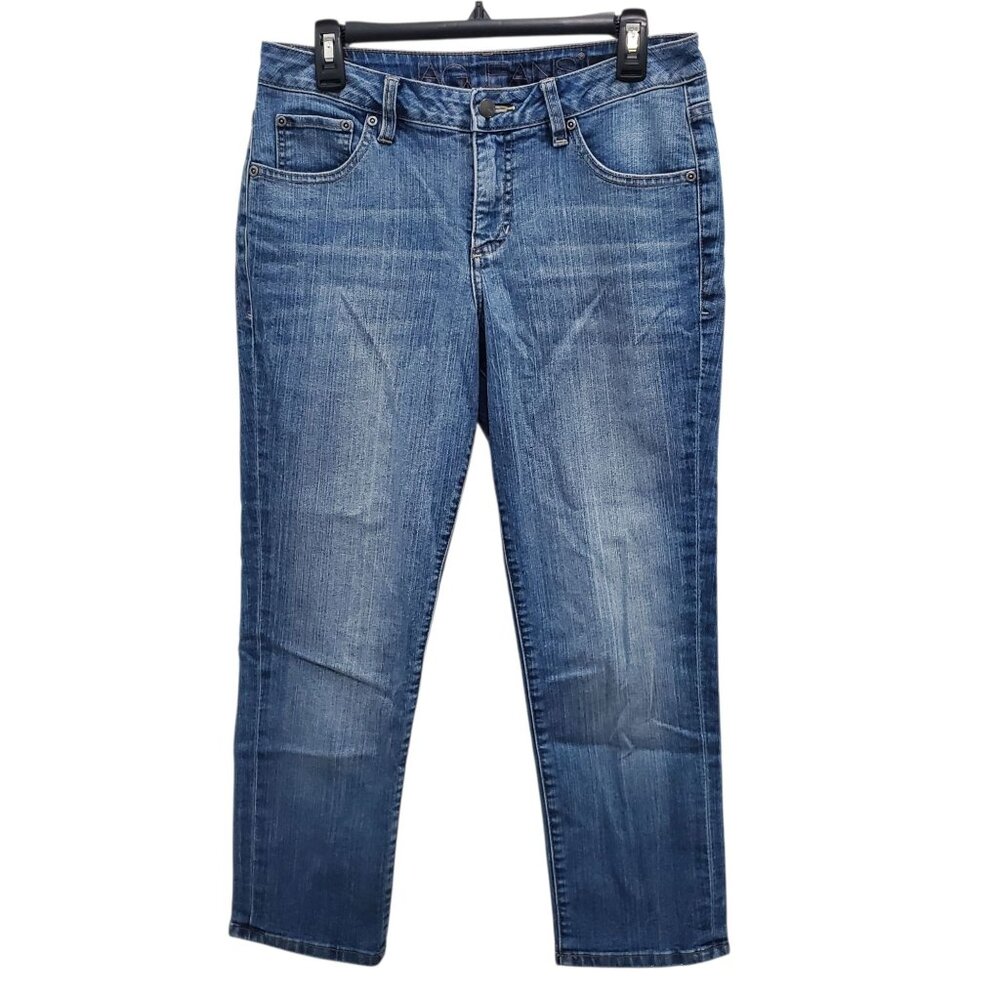Jag Jeans Women's Slim Fit Medium Wash Distressed Cropped Ankle Jeans‎ Size 10